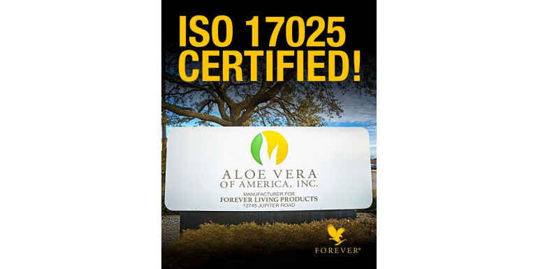 Certificare ISO 17025 Forever Living